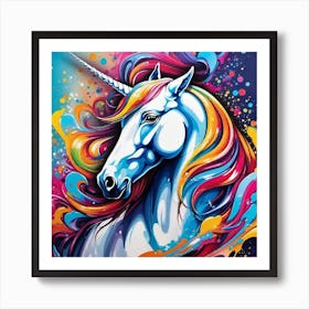 Unicorn Painting 1 Art Print