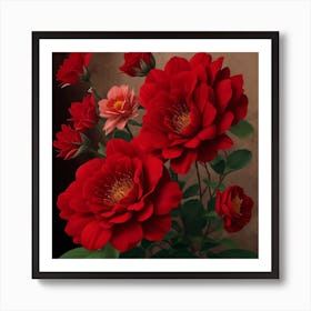 Red Roses Art Print