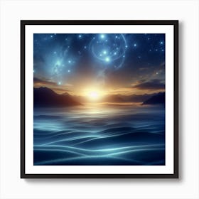 Starry Night Sky Art Print