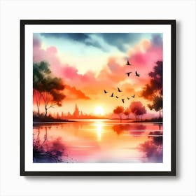 Sunset 1 Art Print