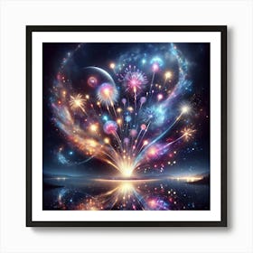 Fireworks In The Sky 1 Art Print