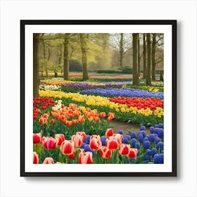 Tulip Garden Art Print