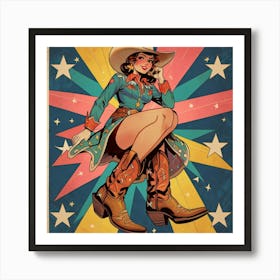 Cowgirl 1 Art Print