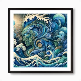 Artiphoria Tangaroa The Maori G (3) Art Print