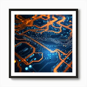 Circuit Board 11 Art Print