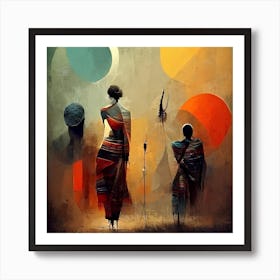 BB Borsa High class Africa Paint Art Art Print