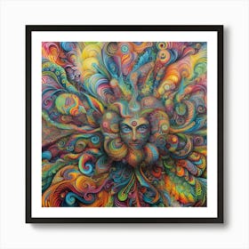 Psychedelic Painting, Psychedelic Art, Psychedelic Art, Psychedelic Art Art Print