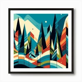 Mountain Landscape 1 Art Print