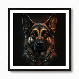 German Shepherd Dog Art Print