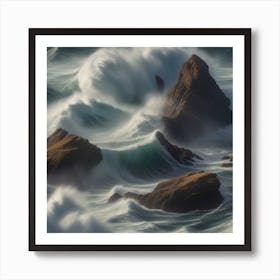 Crashing Waves Art Print