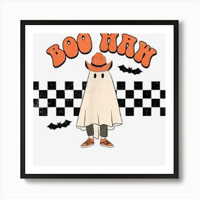 Boo Haw Tshirt Funny Halloween Ghost Spooky Season Art Print