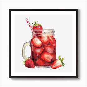 Strawberry Iced Tea 5 Art Print