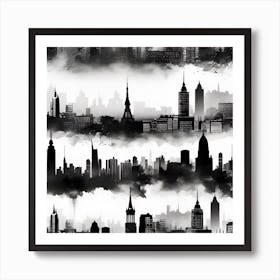 New York City Skyline 33 Art Print