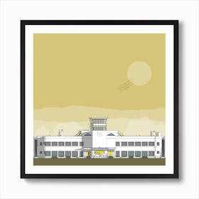 Shoreham Airport Gold Art Print