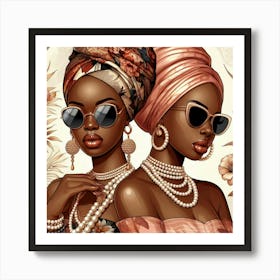 Two African Women 2 Art Print