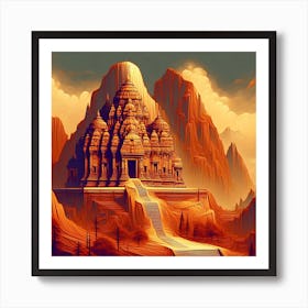 Mountain Temple 9 1 Art Print