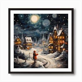 Chromatic Christmas Chronicles Art Print