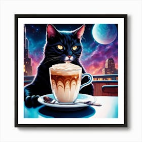 Cosmic Catfeine 11 1 Art Print