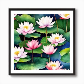 Water Lilies 8 Art Print