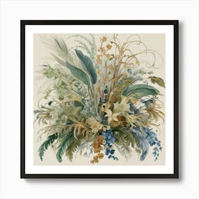 Bouquet Of Flowers Art Print