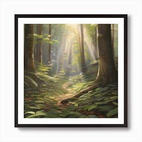 Path Through The Forest Art Print