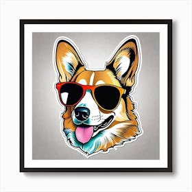 Corgi Dog 3 Art Print