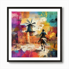 Texas Cowboy Art Print