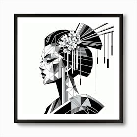 Abstract Line Art Illustration 432 Art Print