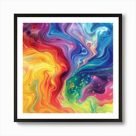 Rainbow Vortex (1) Art Print