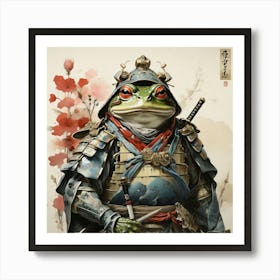 Frog Samurai Matsumoto Hoji Inspired Japanese 1 Art Print 2 Art Print