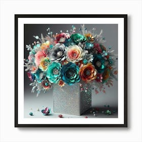 Flowers In A Vase 7 Art Print