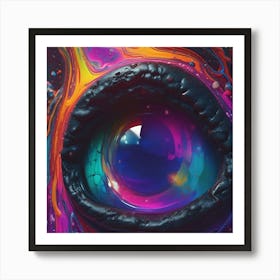 Eye Of The Beholder DMT LSD Art Print