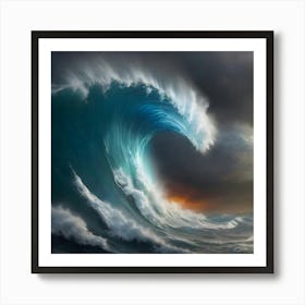 Ocean Wave Art Print