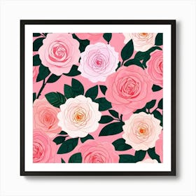 Roses Are Pink Pink Art Print 1 Art Print