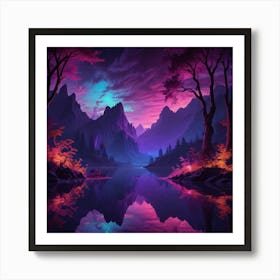 Landscape Painting 15 Art Print