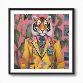 Tiger Gucci Art Print