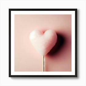 Heart Shaped Cotton Candy 1 Art Print