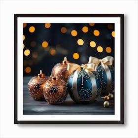 Christmas Ornaments 2 Art Print