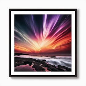 Sunset Over The Ocean 232 Art Print