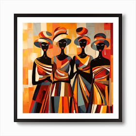 Three African Women 30 Art Print