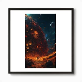 Planet In Space Art Print