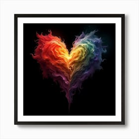 Rainbow Heart 1 Art Print