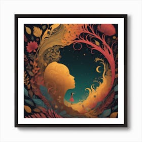 Night In The Garden Art Print