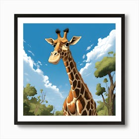 Giraffe Art Print