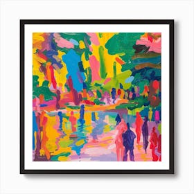 Abstract Park Collection Peoples Park Shanghai China 2 Art Print