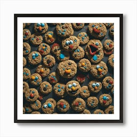 Cookie Monsters Art Print