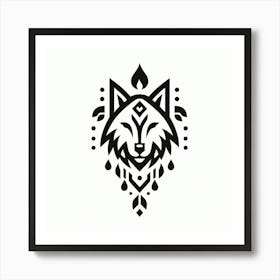 Wolf Head 13 Art Print