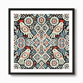 Russian Folk Art Art Print