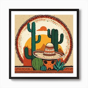 Mexican Skull 16 Art Print