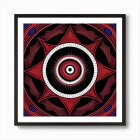 Red Ring Of Fire Art Print